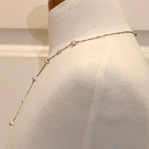 3/$30 Vintage Illusion Bead Lariat Necklace with Barrel Clasp - Picture 2 of 8